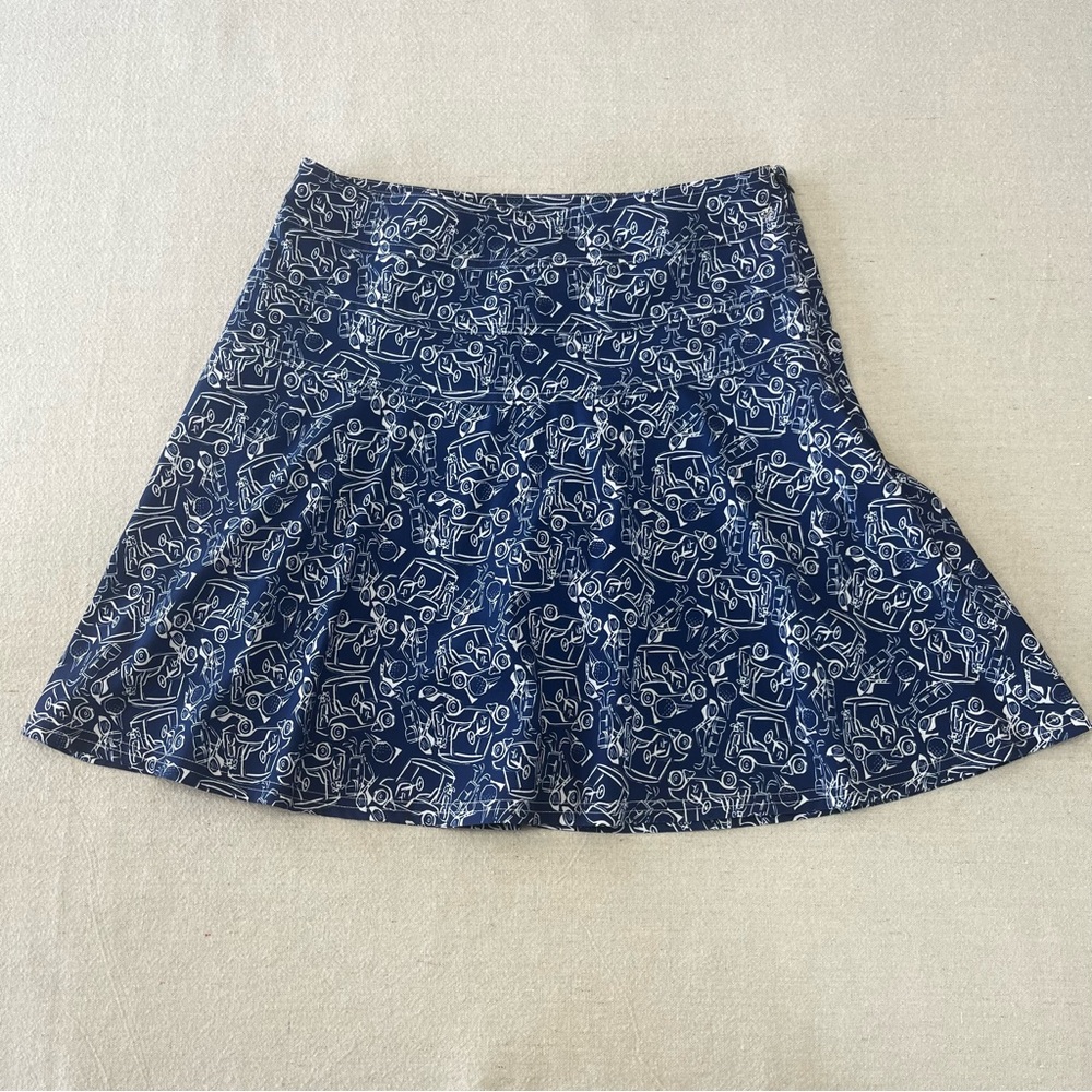 IZOD Size 2 Golf Skort Blue & White Golf Carts, Clubs Theme CUTE!!